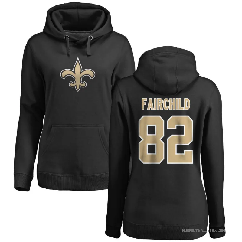 Mason Fairchild Women's Black New Orleans Saints Pro Line Logo Pullover Hoodie