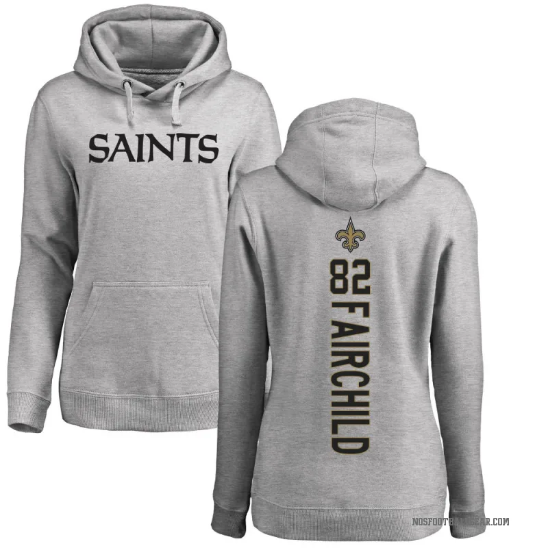 Mason Fairchild Women's New Orleans Saints Pro Line Ash Backer Pullover Hoodie