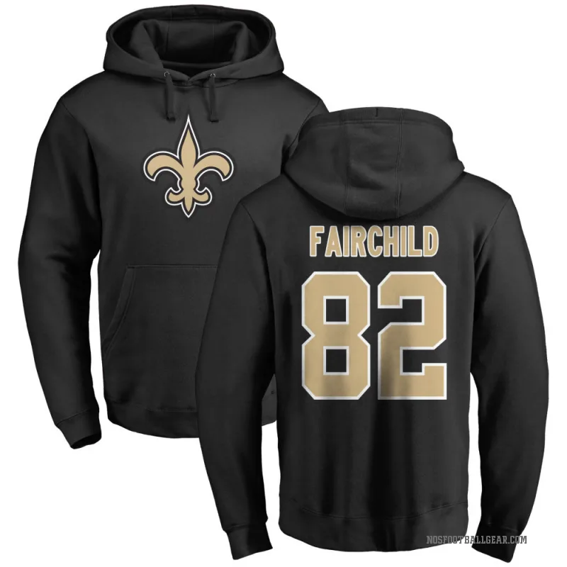 Mason Fairchild Youth Black New Orleans Saints Pro Line Logo Pullover Hoodie